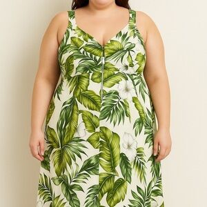 Shannon Marie Tropical Hawaiian Sundress - XL - Made in Hawaii